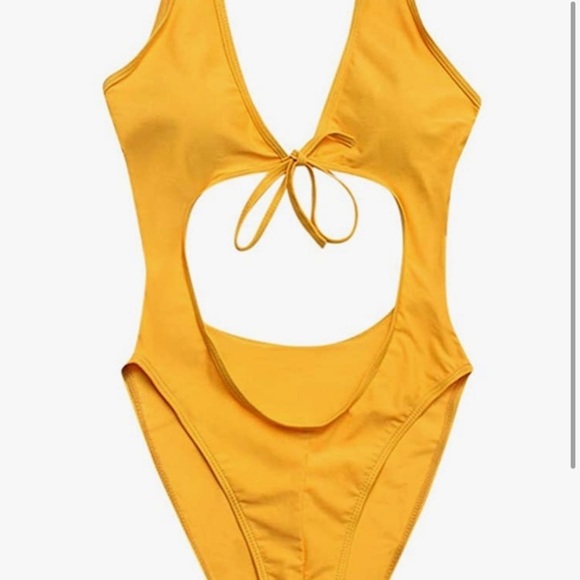 yellow swimsuit size women’s XL so sexy & cute NWT - Picture 6 of 15